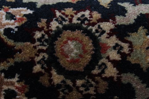 Herati Black Runner Hand Knotted 27 X 103 Area Rug 250-22914 Image 7