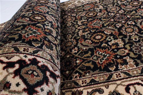 Herati Black Runner Hand Knotted 27 X 103 Area Rug 250-22914 Image 9