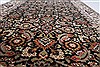 Herati Black Runner Hand Knotted 27 X 103  Area Rug 250-22914 Thumb 1