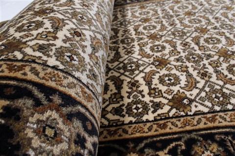 Semnan Beige Runner Hand Knotted 28 X 98 Area Rug 250-22918 Image 9