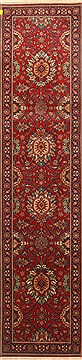 Semnan Red Runner Hand Knotted 2'5" X 9'10"  Area Rug 250-22922