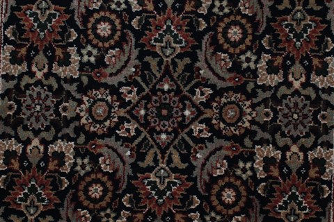 Herati Black Runner Hand Knotted 26 X 90 Area Rug 250-22932 Image 2