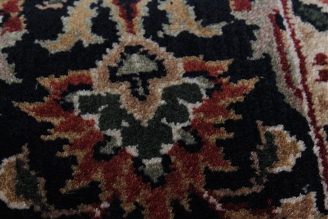 Herati Black Runner Hand Knotted 26 X 90 Area Rug 250-22932 Image 6