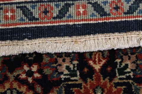 Semnan Blue Runner Hand Knotted 27 X 99 Area Rug 250-22934 Image 1