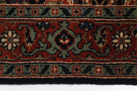 Semnan Blue Runner Hand Knotted 27 X 99 Area Rug 250-22934 Image 3