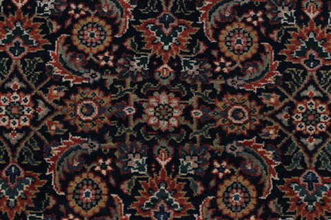 Semnan Blue Runner Hand Knotted 27 X 99 Area Rug 250-22934 Image 4