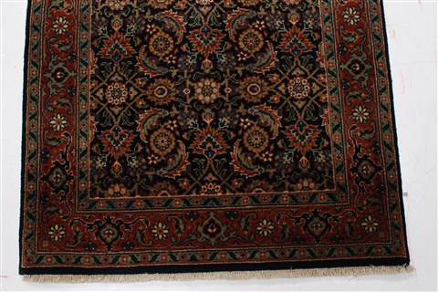 Semnan Blue Runner Hand Knotted 27 X 99 Area Rug 250-22934 Image 5