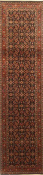 Semnan Blue Runner Hand Knotted 2'7" X 9'9"  Area Rug 250-22934