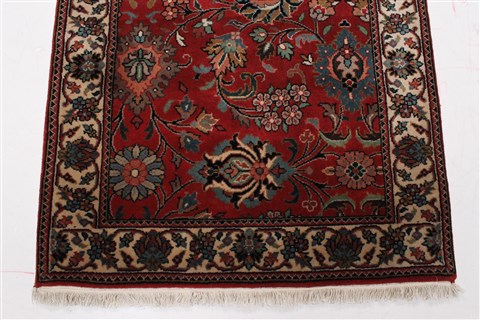 Kashmir Red Runner Hand Knotted 28 X 100 Area Rug 250-22942 Image 3
