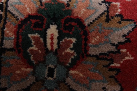 Kashmir Red Runner Hand Knotted 28 X 100 Area Rug 250-22942 Image 5