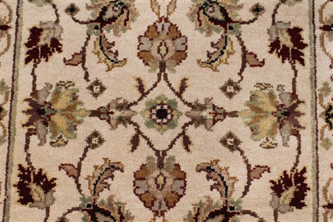 Kashan Beige Runner Hand Knotted 26 X 911 Area Rug 250-22946 Image 2