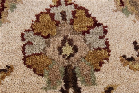 Kashan Beige Runner Hand Knotted 26 X 911 Area Rug 250-22946 Image 5