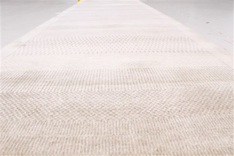 Gabbeh Beige Runner Hand Knotted 27 X 911 Area Rug 250-22951 Image 11