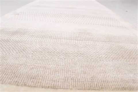 Gabbeh Beige Runner Hand Knotted 27 X 911 Area Rug 250-22951 Image 12