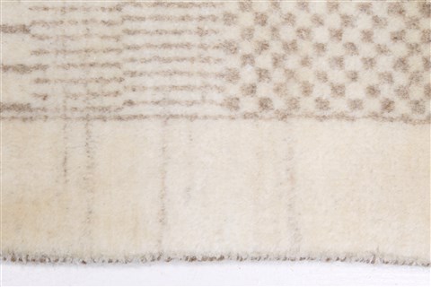 Gabbeh Beige Runner Hand Knotted 27 X 911 Area Rug 250-22951 Image 1