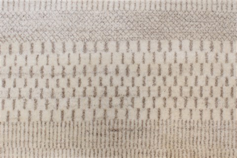 Gabbeh Beige Runner Hand Knotted 27 X 911 Area Rug 250-22951 Image 2