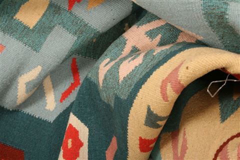 Kilim Blue Flat Woven 911 X 180 Area Rug 100-22952 Image 3