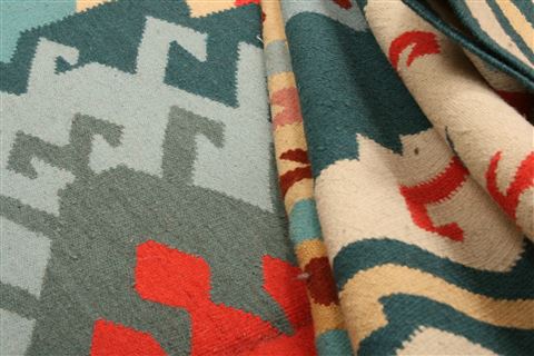 Kilim Blue Flat Woven 911 X 180 Area Rug 100-22952 Image 4