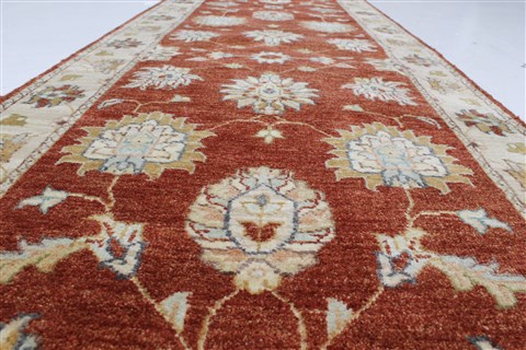 Ziegler Brown Runner Hand Knotted 25 X 911 Area Rug 250-22953 Image 2