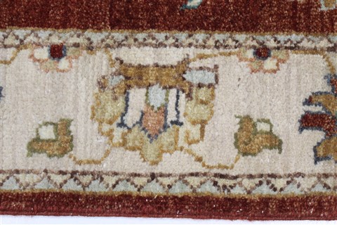 Ziegler Brown Runner Hand Knotted 25 X 911 Area Rug 250-22953 Image 3