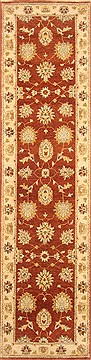 Ziegler Brown Runner Hand Knotted 2'5" X 9'11"  Area Rug 250-22953