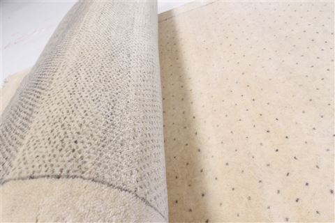 Gabbeh Beige Runner Hand Knotted 25 X 910 Area Rug 250-22954 Image 3