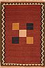 Kilim Brown Flat Woven 69 X 99  Area Rug 100-22955 Thumb 0