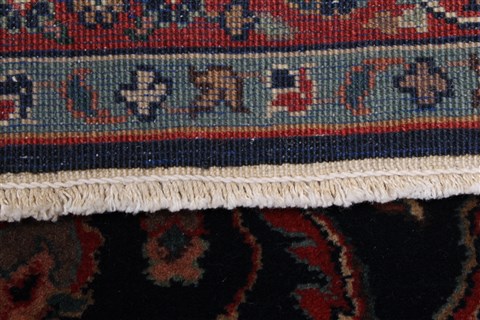 Tabriz Blue Runner Hand Knotted 27 X 100 Area Rug 250-22958 Image 10