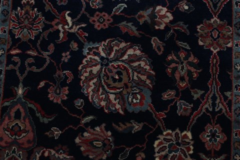 Tabriz Blue Runner Hand Knotted 27 X 100 Area Rug 250-22958 Image 2