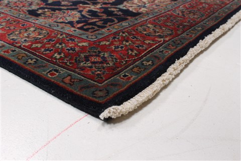 Tabriz Blue Runner Hand Knotted 27 X 100 Area Rug 250-22958 Image 4