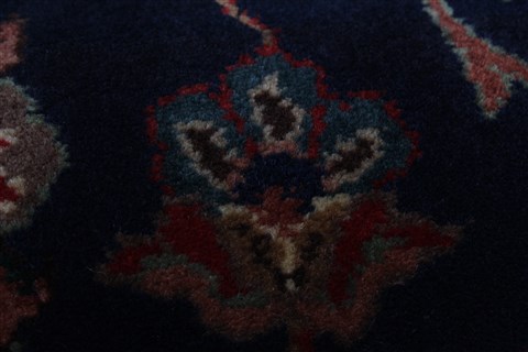 Tabriz Blue Runner Hand Knotted 27 X 100 Area Rug 250-22958 Image 6