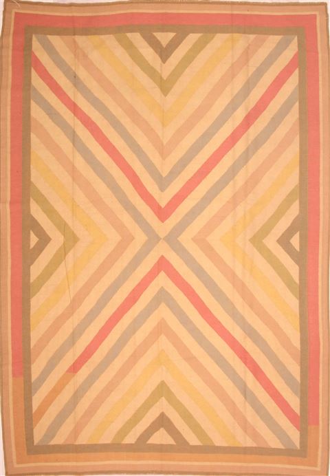 Kilim Brown Flat Woven 81 X 116 Area Rug 100-22959 Image 0