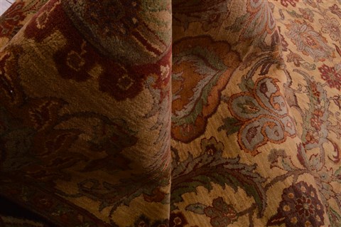 Jaipur Beige Hand Knotted 93 X 119 Area Rug 100-22960 Image 10