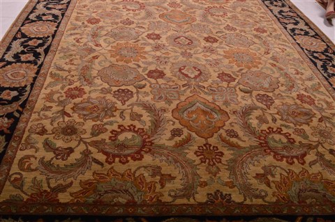 Jaipur Beige Hand Knotted 93 X 119 Area Rug 100-22960 Image 5