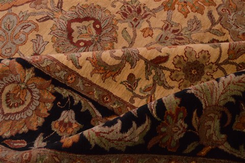 Jaipur Beige Hand Knotted 93 X 119 Area Rug 100-22960 Image 7