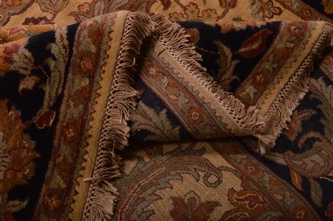 Jaipur Beige Hand Knotted 93 X 119 Area Rug 100-22960 Image 8