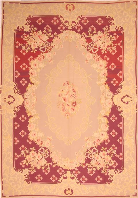 Aubusson Brown Flat Woven 90 X 126 Area Rug 100-22963 Image 0