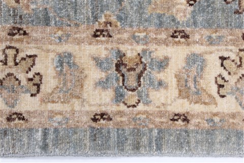 Pishavar Blue Runner Hand Knotted 29 X 910 Area Rug 250-22971 Image 3