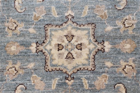 Pishavar Blue Runner Hand Knotted 29 X 910 Area Rug 250-22971 Image 4