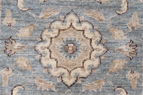 Pishavar Blue Runner Hand Knotted 29 X 910 Area Rug 250-22971 Image 5