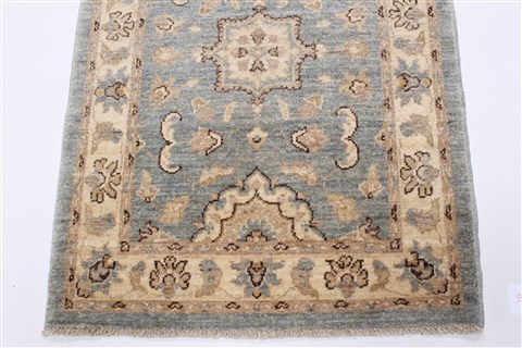 Pishavar Blue Runner Hand Knotted 29 X 910 Area Rug 250-22971 Image 6