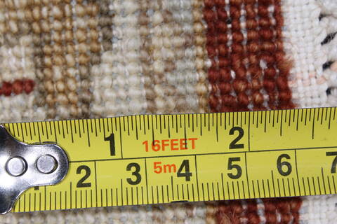 Ziegler Brown Runner Hand Knotted 26 X 102  Area Rug 250-22972 Image 11