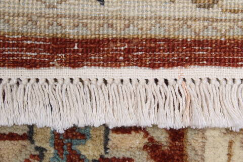 Ziegler Brown Runner Hand Knotted 26 X 102  Area Rug 250-22972 Image 1