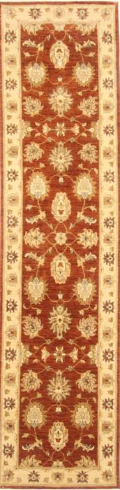 Ziegler Brown Runner Hand Knotted 26 X 102  Area Rug 250-22972 Image 0