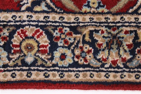 Sarouk Red Runner Hand Knotted 26 X 100 Area Rug 250-22974 Image 2