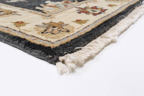 Ziegler Black Runner Hand Knotted 27 X 103  Area Rug 250-22975 Image 5