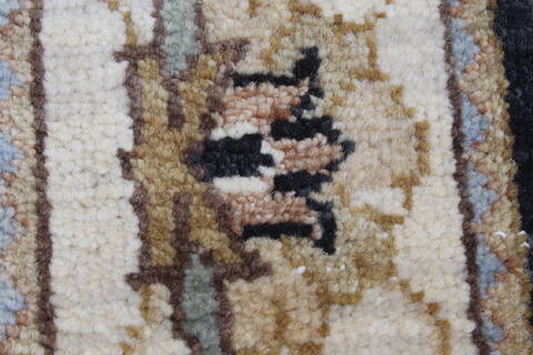 Ziegler Black Runner Hand Knotted 27 X 103  Area Rug 250-22975 Image 8