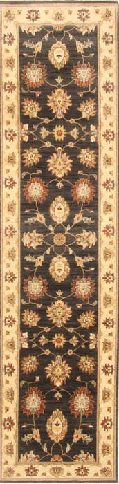 Ziegler Black Runner Hand Knotted 27 X 103  Area Rug 250-22975 Image 0