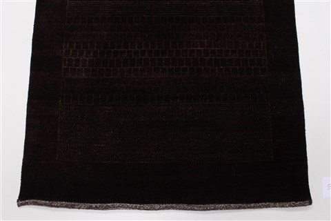 Gabbeh Brown Runner Hand Knotted 27 X 911 Area Rug 250-22979 Image 4