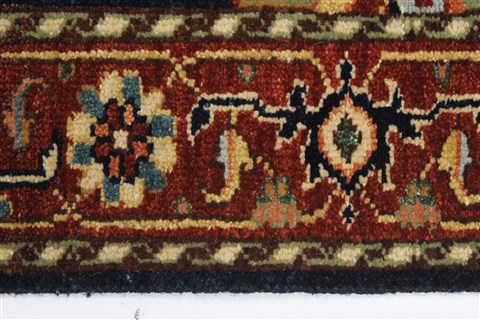Serapi Blue Runner Hand Knotted 27 X 100 Area Rug 250-22983 Image 2